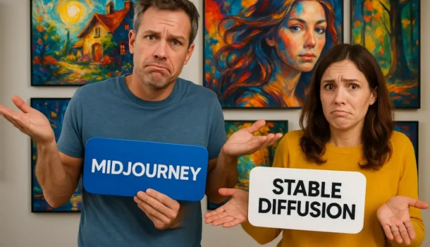 Midjourney vs Stable Diffusion: что выбрать для генерации изображений в 2025 году